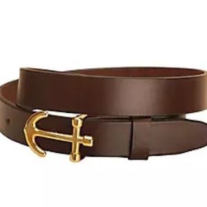 Tory Leather Anchor Belt - brown size 36